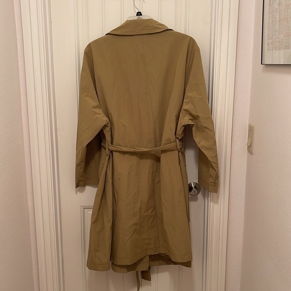 AVA & VIV WOMENS 3X WATER RESISTANT TRENCH COAT. POCKETS BELT COLLAR STYLISH NWT - Picture 9 of 14